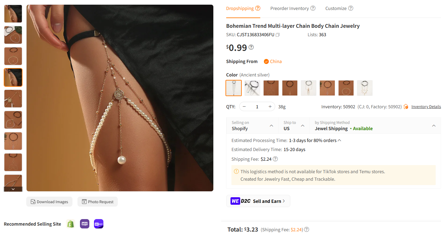 Body Chains & Festival Jewelry